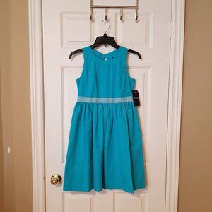 NWT Chaps Ralph Lauren Girls Summer Dress ~ Turquoise ~ Sz. 14 ~ New with Tags ~